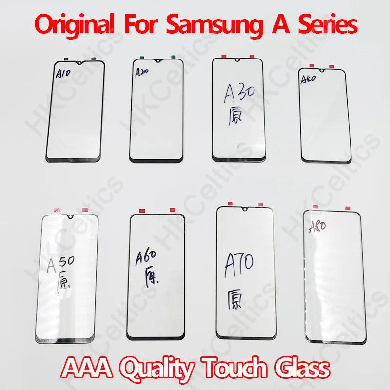 Сенсорный экран стекло для samsung Galaxy A10 A20 A30 A40 A50 A70 сенсорный экран ЖК-дисплей внешнее стекло объектив Запасная часть