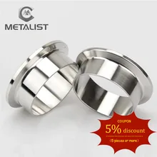 METALIST High Quality 2.5“ 63MM OD SS304 Stainless Steel Sanitary Pipe Weld Ferrule Tri clamp Type