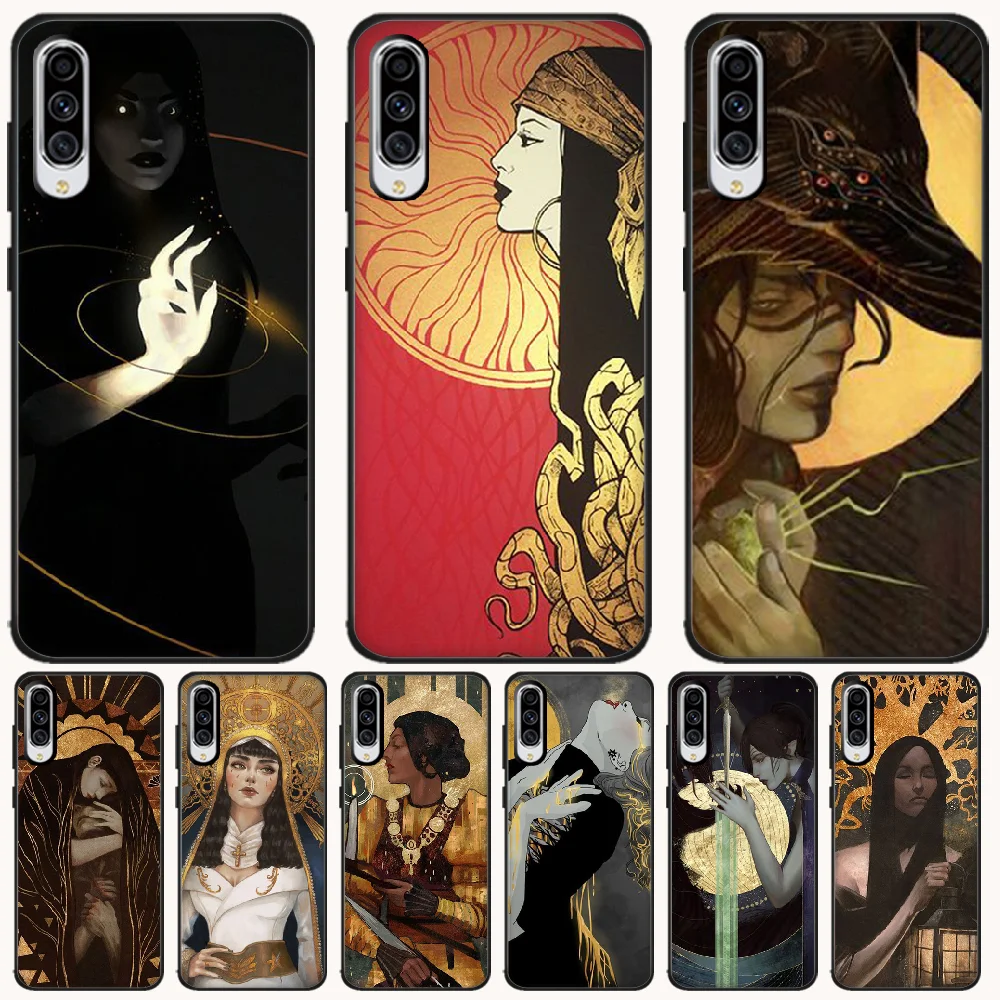 

OFFeier Love and hope girl Cover Black Soft Shell Phone Case For Samsung A10 20 30 40 50 70 10S 20S 2 Core C8 A30S A50S