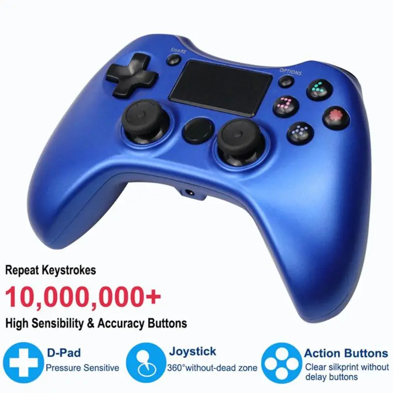 

Wireless Bluetooth Game Controller for PS4 Double Vibration Six-axis Gyroscope 3D Joystick Game Controller for PS4 Gamepad