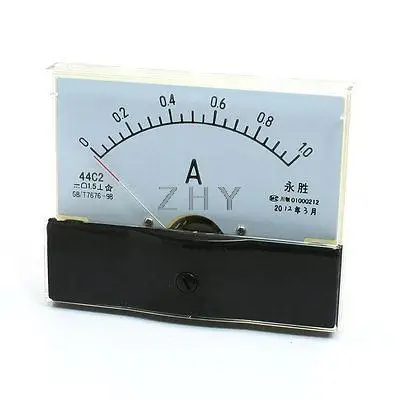 Пластик оболочки 44C2 DC 0-1A аналоговая панель класс омметра 1,5