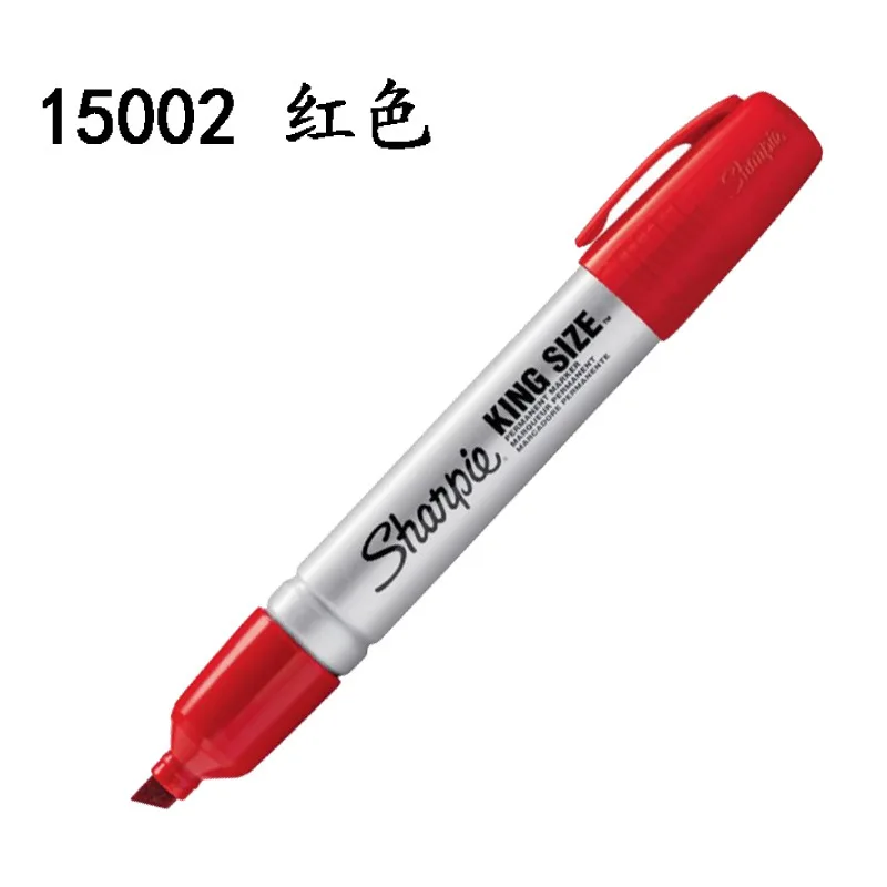 Sharpie King Size Permanent Markers 5-8mm Chisel Tip Black Blue Red Work Industrial Plastic Wood Stone Foil Metal Leather permanent marker pen marker pens permanent marker permanent markers paint marker pen markers pen