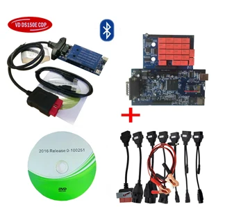 V8.0 реле с Bluetooth 15R3/16R0 для delphis vd ds150e cdp obd obd2 автомобильный диагностический инструмент+ полный комплект 8 шт. грузовиков/автомобильных кабелей - Цвет: with Bluetooth