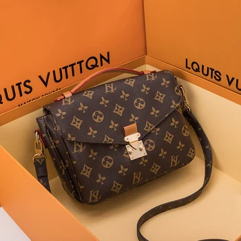 

Women's Purses and Handbags Luxury Designer Bag 2020 New Fashion Real Cowhide Leather Single Shoulder Messenger Bag Louis Brand