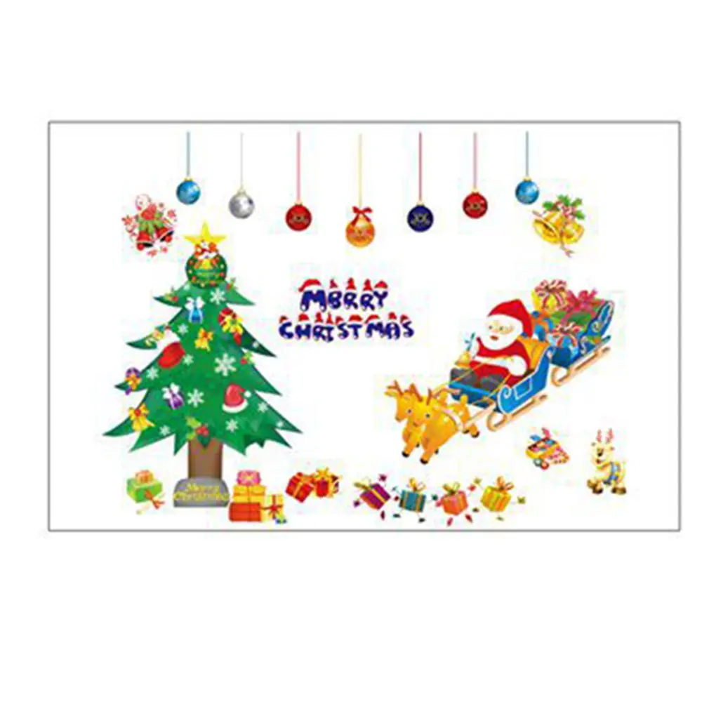 

Christmas Cartoon Window Glass Hanging Decoration Stickers Shopping Mall Scene Layout Decoration Creative Stickers XL616