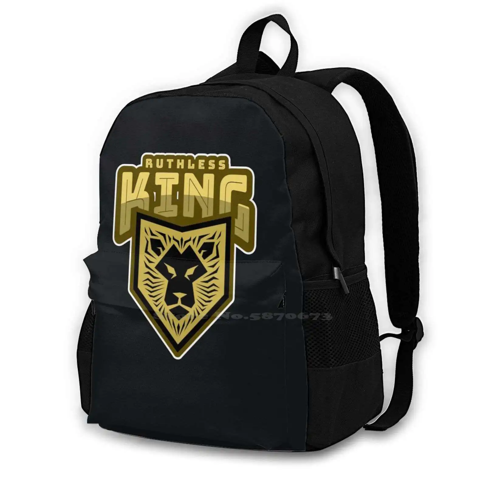 Bare King Proud Lion Fashion Bags Zaino Per Laptop Da Viaggio Lion Cat Animal Wild Big Africa African India Indian Asiatic