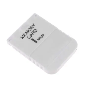 

for PS1 Memory Card 1 Mega Memory Card For Playstation 1 One PS1 PSX Game Useful Practical Affordable White 1M 1MB