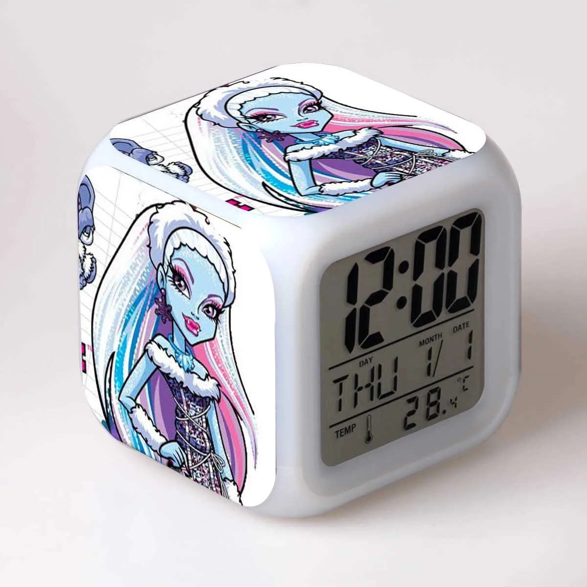 8 Высокий мультяшный будильник детская игрушка Led Reloj будильник, цифровой Электронные часы с будильником Wake Up Light Table Reveil Wekker - Цвет: 8