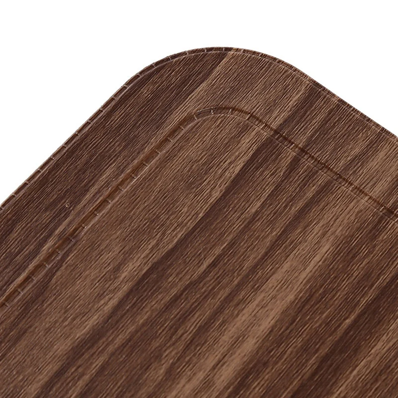 4Pcs Imitation Wood Grain Placemat PU Pad Waterproof Non Slip Table Mats Insulated Coaster Home Wedding Decoration Dinner Placem