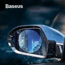 Baseus, 2 шт., 0,15 ММ, Автомобильное зеркало заднего вида, прозрачная пленка на окно, противотуманная пленка на окно, непромокаемые защитные наклейки для автомобиля