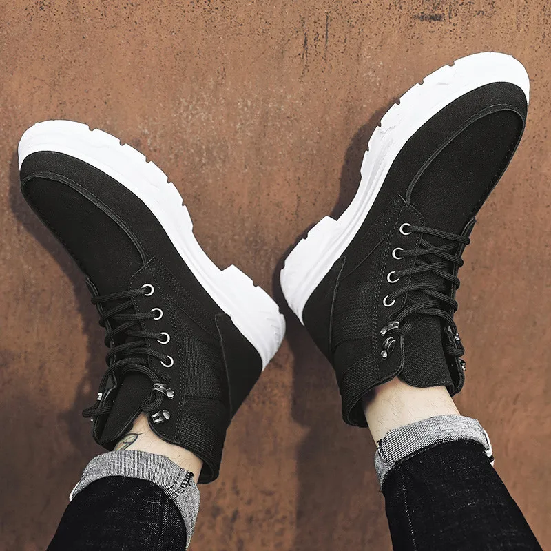 Классические стильные модные кроссовки; Chaussures Hommes; Повседневная обувь для мужчин; zapatos hombre; Мужская обувь; высокие хлопковые ботинки martin