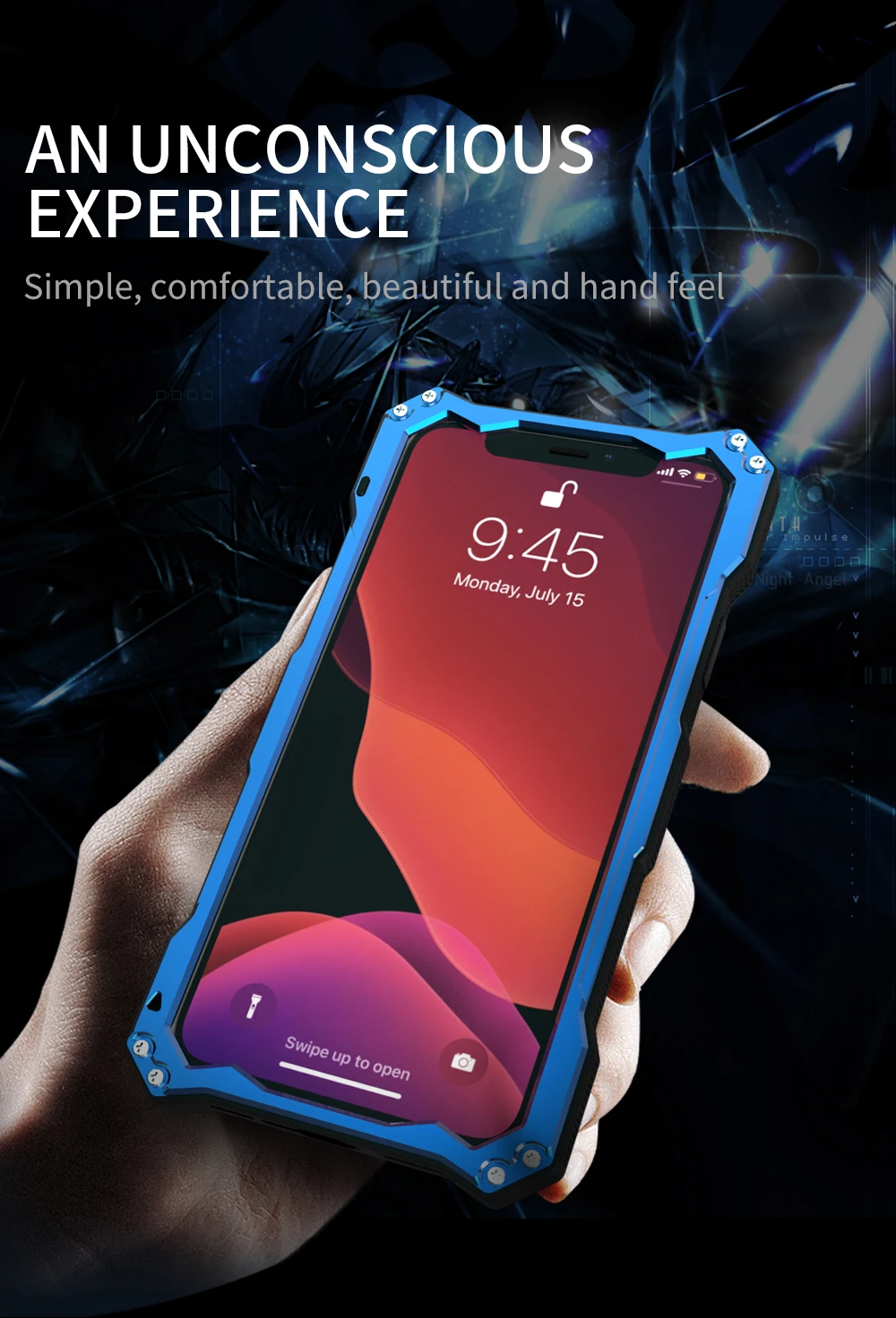 Для Iphone11 11Pro 11Pro Max R-JUST Gundam Броня водонепроницаемый противоударный алюминиевый металлический мощный чехол-накладка