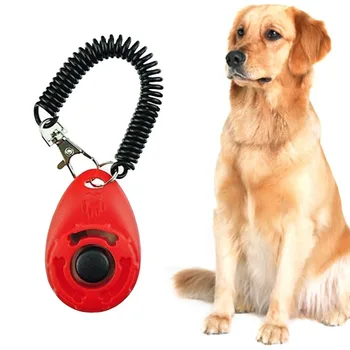 

2017 New Dog Training Clicker with Wrist Strap Pet Training Clicker Set by Ecocity 4 color