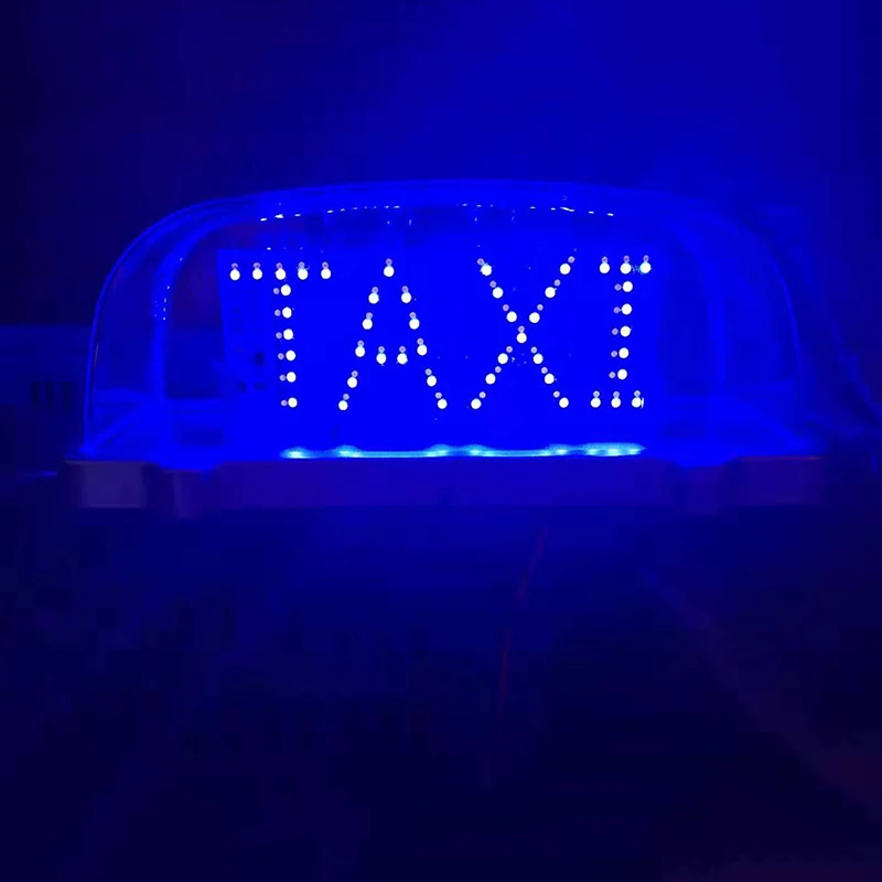 Автомобильный светодиодный фонарь на крыше такси двухцветный переключатель украшенный сигнальный свет с прикуривателем 2 м
