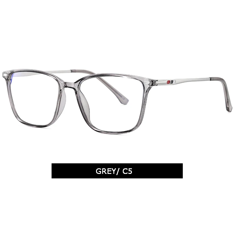 C5 transparent grey JULI, синий светильник, блокирующие очки, унисекс, круглые компьютерные очки для чтения, очки для чтения, антибликовые очки, Синие лучи, очки 6016 - Цвет оправы: C5 transparent grey