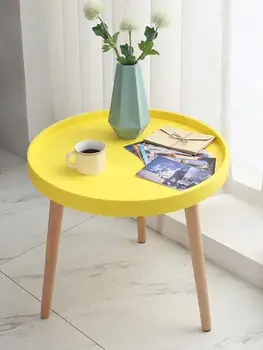 

Coffee Table Simple Modern Mini Round Table Side Sofa Side Cabinet Corner Bedside Table Simple Nordic Ins Wind