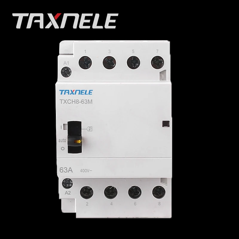 AC Contactor Automatic 4P 25//32A 24//230V 50//60Hz Household Din Rail 4NO 2NO 2NC.