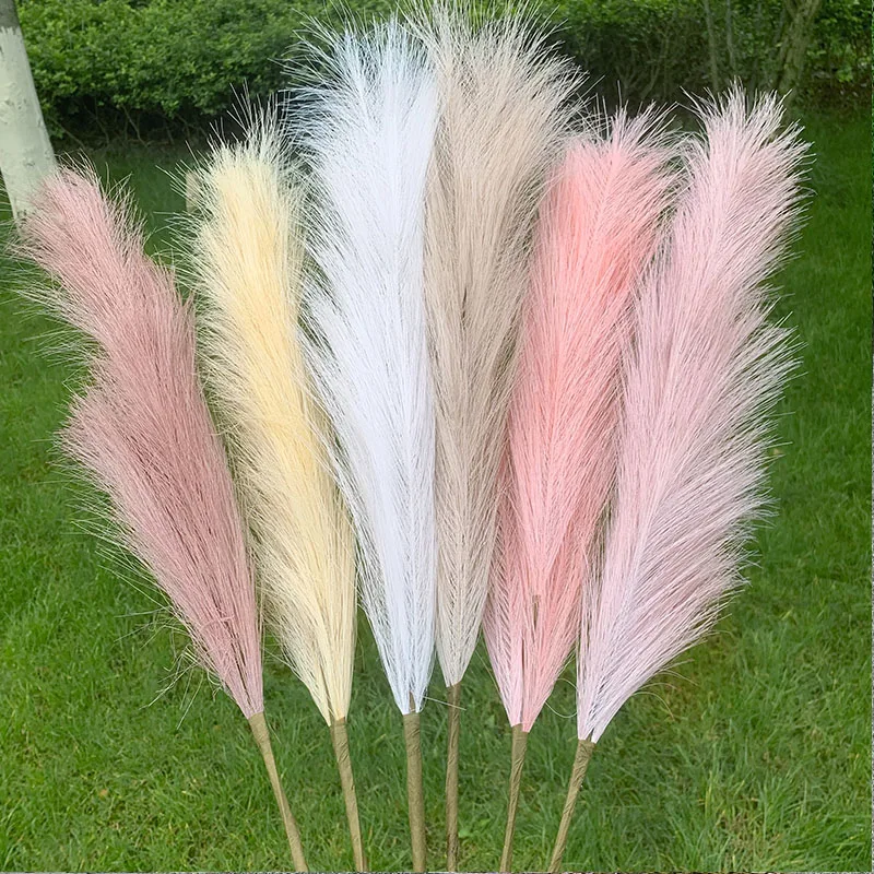 Grande plante artificielle de pampa, 110/98/70cm, fausses fleurs séchées  d'amérique du sud, pour un Bouquet de mariage, pour un décor de maison |  AliExpress