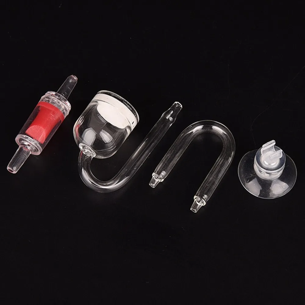 Glass Glass Tube CO2 Diffuser CO2 Atomizer Tool Oxygen Air Fish Tank Suction Cup Aquarium Accessories Pet Supplies