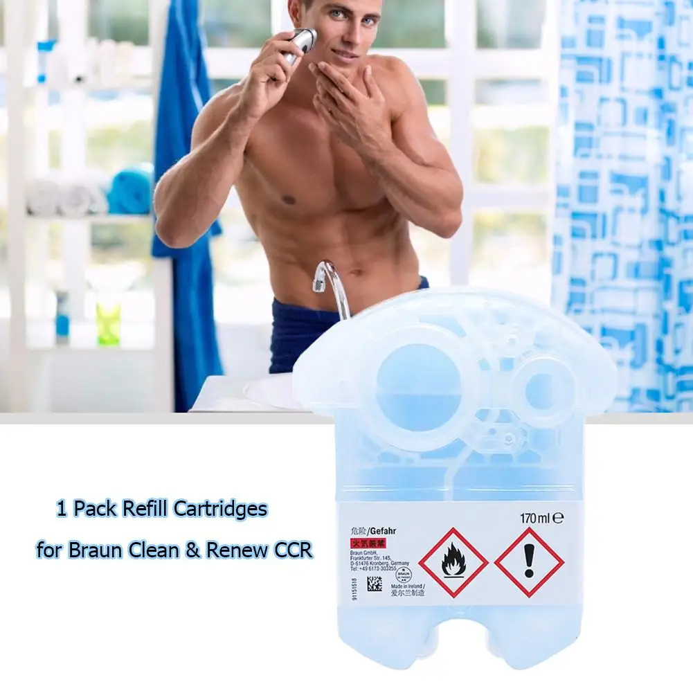 1 упаковка сменных картриджей для Braun Clean& Renew CCR