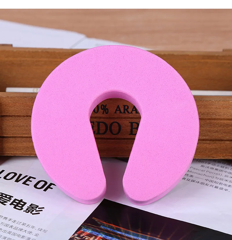 Door Stoppers Kids Children Protection EVA C Shape Door Stopper Baby Safety