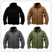 Армейское зеленое тактическое флисовое пальто треккинг Туризм ветрозащитная верхняя одежда с капюшоном США Военная Зимняя Теплая Охотничья Куртка