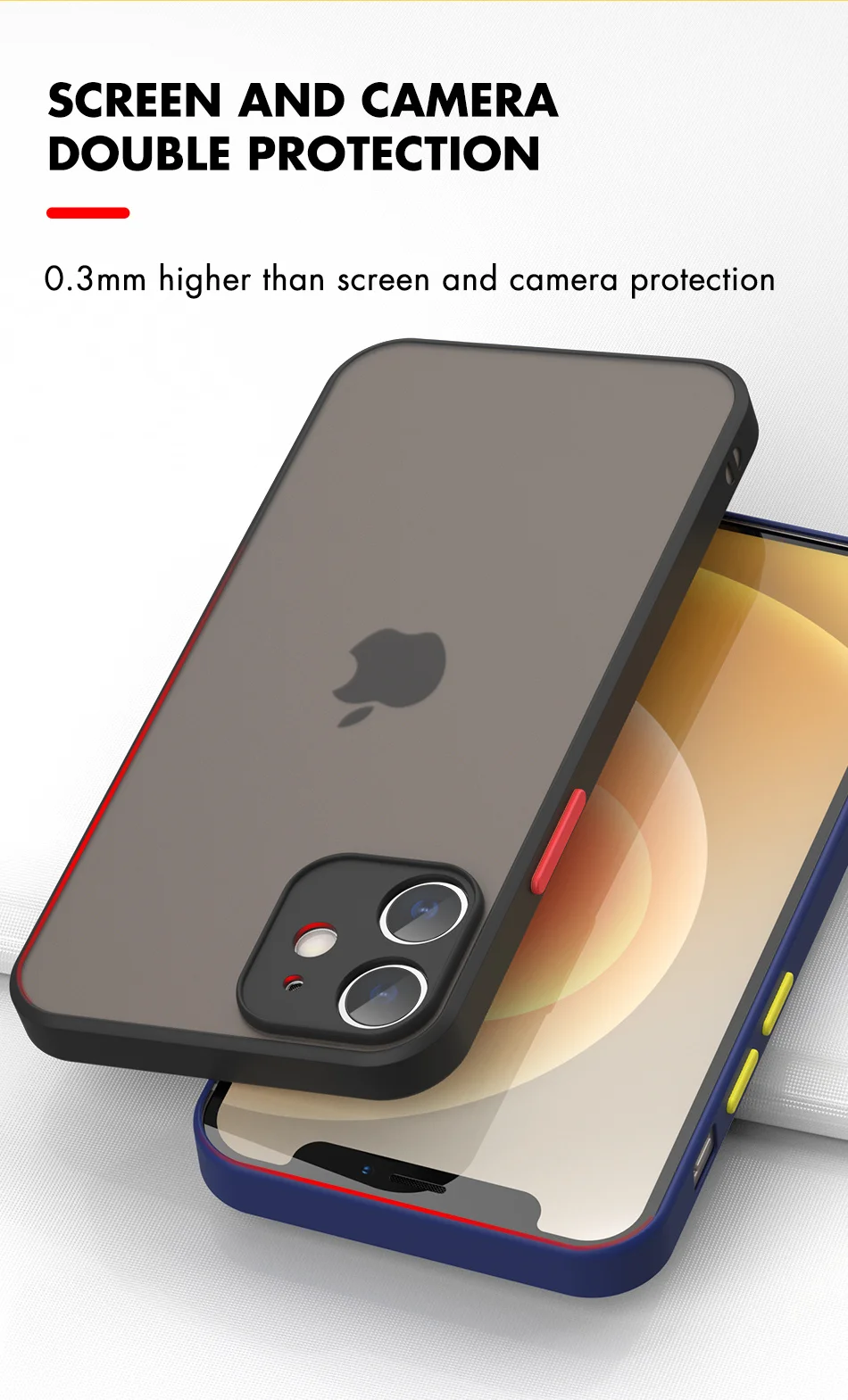 apple 13 pro max case Luxury Matte Transparent TPU Square Phone Case For iPhone 13 12 11 Pro Max Mini XS XR X 8 7 Plus SE 2020 IPHON Hard PC  Cover 13 pro max cases