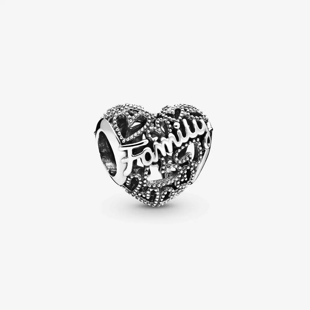 B041 Подходит к оригиналу Pandora талисманы браслет 925 пробы серебро красочные циркон лист Семья любовь сердце бусы DIY ювелирных изделий Berloque - Цвет: B041