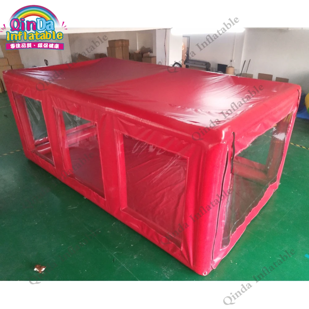 Free Shipping Inflatable Heated Hail Protection Car Cover Garage,dust Proof Inflatable Car Wash Tent With Air Pump 2