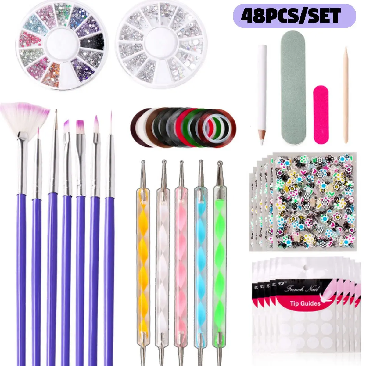 Кисть для дизайна ногтей ручка со стразами УФ Гель-лак для ногтей наконечники Лаки подкладка ручка для рисования 3d Маникюр градиентные кисти инструмент 11 шт