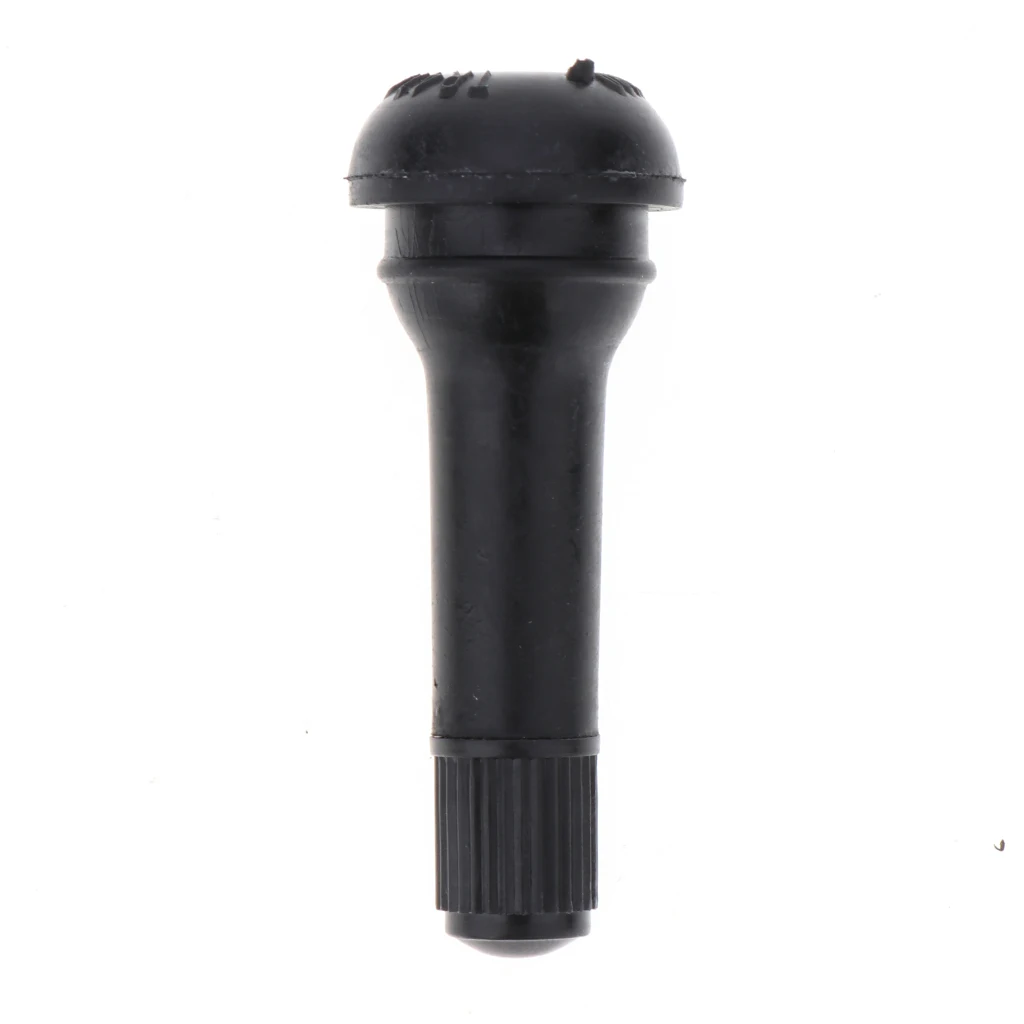 100pcs Auto TR414 Rubber Snap-in Tire Valve Stem for ATV, Lawn Mower