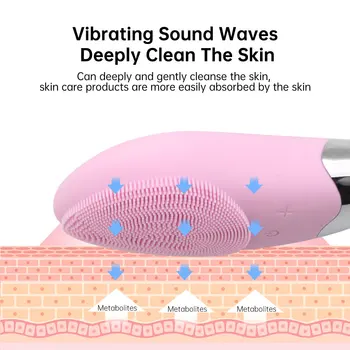 

USB Electric Face Cleansing Brush Face Massager Deep Washing Silicone Sonic Electric Facial Cleanser