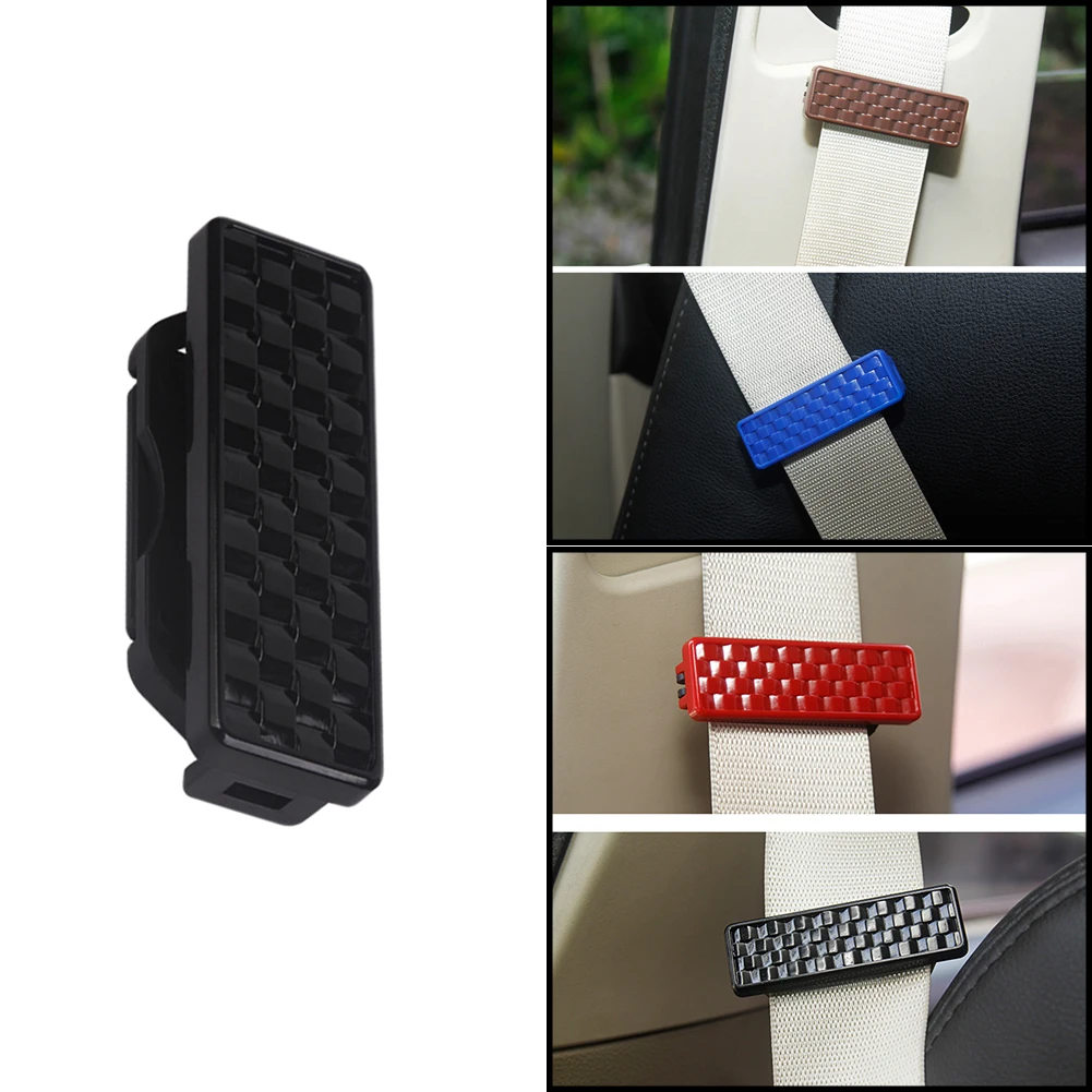 Car Parts Safety Seat Belt Buckles Clips Shoulder Strap Clamps Car Styling Equipped with Buttons to Lock and Unlock seat belt clip 2pcs