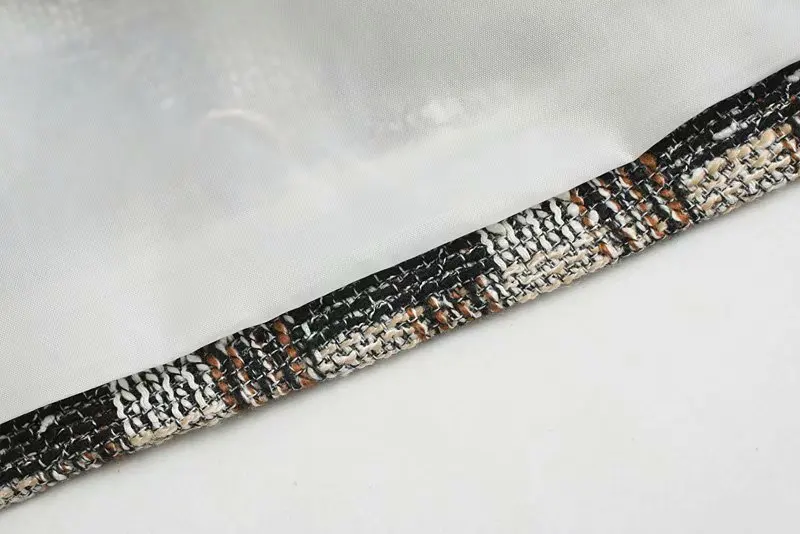 Woah NINGNING90-1472 Европейская и американская мода заусенцы сетки мягкое пальто