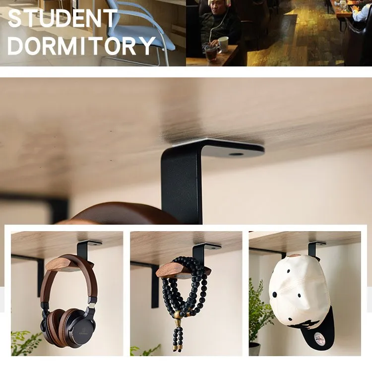 Headphones Stand Universal Headphone Headset Hanger Wall Hook Earphone Stand Rack Holder Rack Accessories