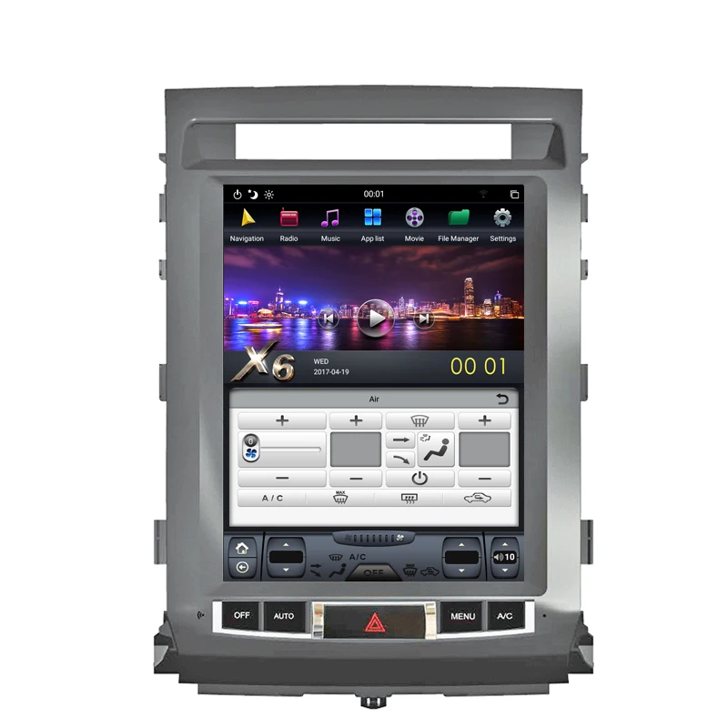 NAVITOPIA 12," 4G+ 64GB Tesla стиль вертикальный экран Android 8,1 Автомобильная dvd-навигационная система для Toyota Land Cruiser 2008