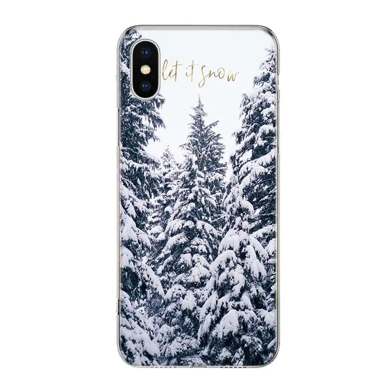 TW151-3 Пейзаж зимний светильник Снежный чехол для телефона для iPhone 11 Pro 7 6X8 6S Plus XS MAX+ XR 5S SE 10 Ten Art TPU Coque Capa Shell - Цвет: TW151-3