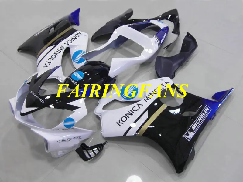 Мотоцикл обтекатель комплект для HONDA CBR600F4I 01 02 03 CBR600 F4i 600F4I 2001 2002 2003 черно белые Обтекатели Кузов+ подарки HV03
