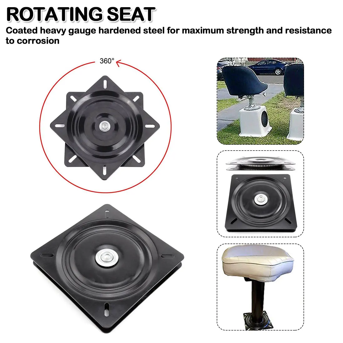 

Dinner Table turntable 360 Degree Universal Rotation Boat Seat Swivel Plate Fishing Boat Marine Seat Swivel Rotation
