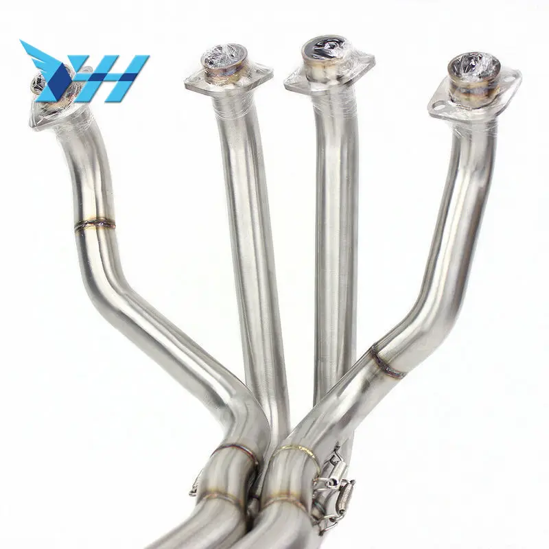 Motorcycle Exhaust Muffler Slip on Full System Pipe Modified Front Pipe Tube Header Link Stainess Steel Pipe For Kawasaki Z1000