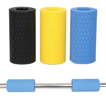 

1x Dumbbell Fat Barbell Grips Thick Bar Handle Pull Up Weightlifting Support Silicon Anti-Slip Protect Pad For Body Building