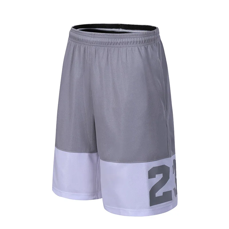 Мужские спортивные шорты для занятия баскетболом, тренажерного зала, быстросохнущие Компрессионные шорты для тренировок, для мужчин, для футбола, упражнений, бега, фитнеса, йоги - Цвет: 8901 Grey shorts