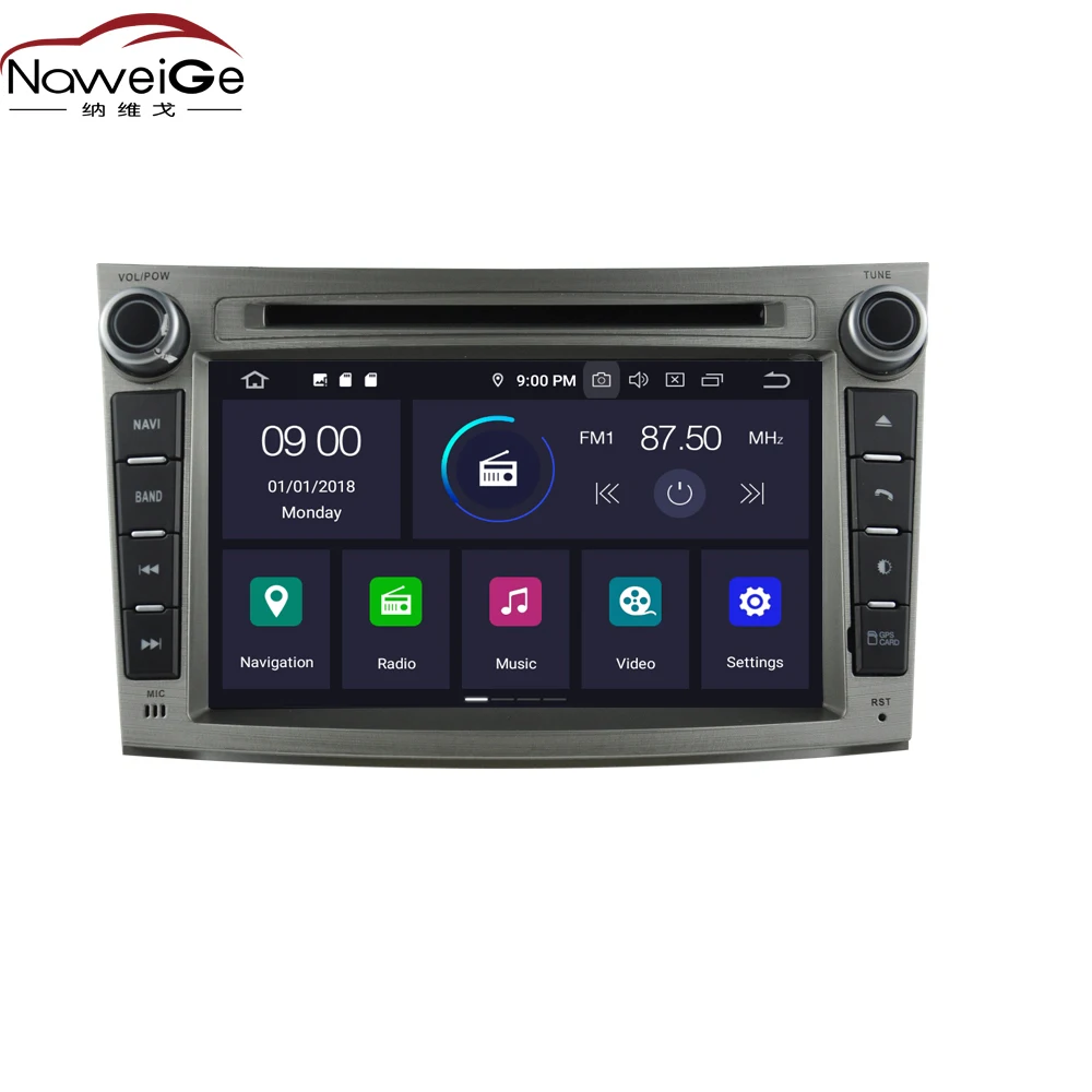 NaweiGe 7-дюймовый Android Восьмиядерный 9 0 PX5 4 + 32 ГБ Автомобильный dvd для Subaru Outback 2008-2013