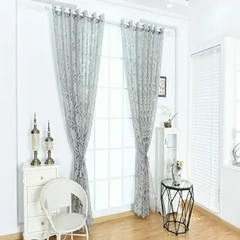 

Floral Tulle Voile Door Window Curtains Drape Panel Sheer Scarf Valances
