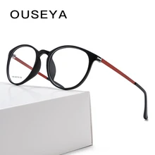 TR90 Для женщин Мода оправы для очков негабаритных овальный Оптический Рецепт ясно модные с прозрачные обычными стеклами очки не для зрения