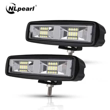 Nlpearl Car Light Assembly Led Fog Lights off road 4x4 48W Spot Beam Led Light Bar For Trucks Jeep ATV SUV DRL LED Spotlight
