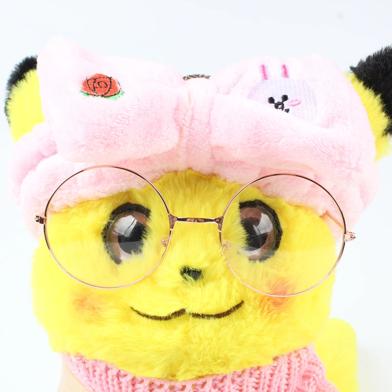28 см Пикачу плюшевая игрушка детектива Пикачу с одеждой Мягкая кукла аниме игрушки для детей детские подарки на день рождения