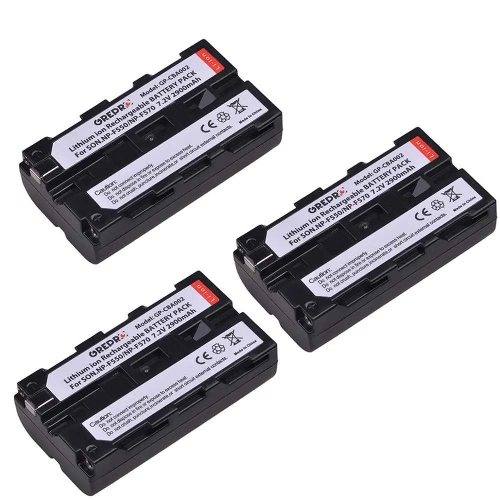 Kastar NP F550 Battery for Sony NP F330/NP F530/NP F570/NP F750/NP F960