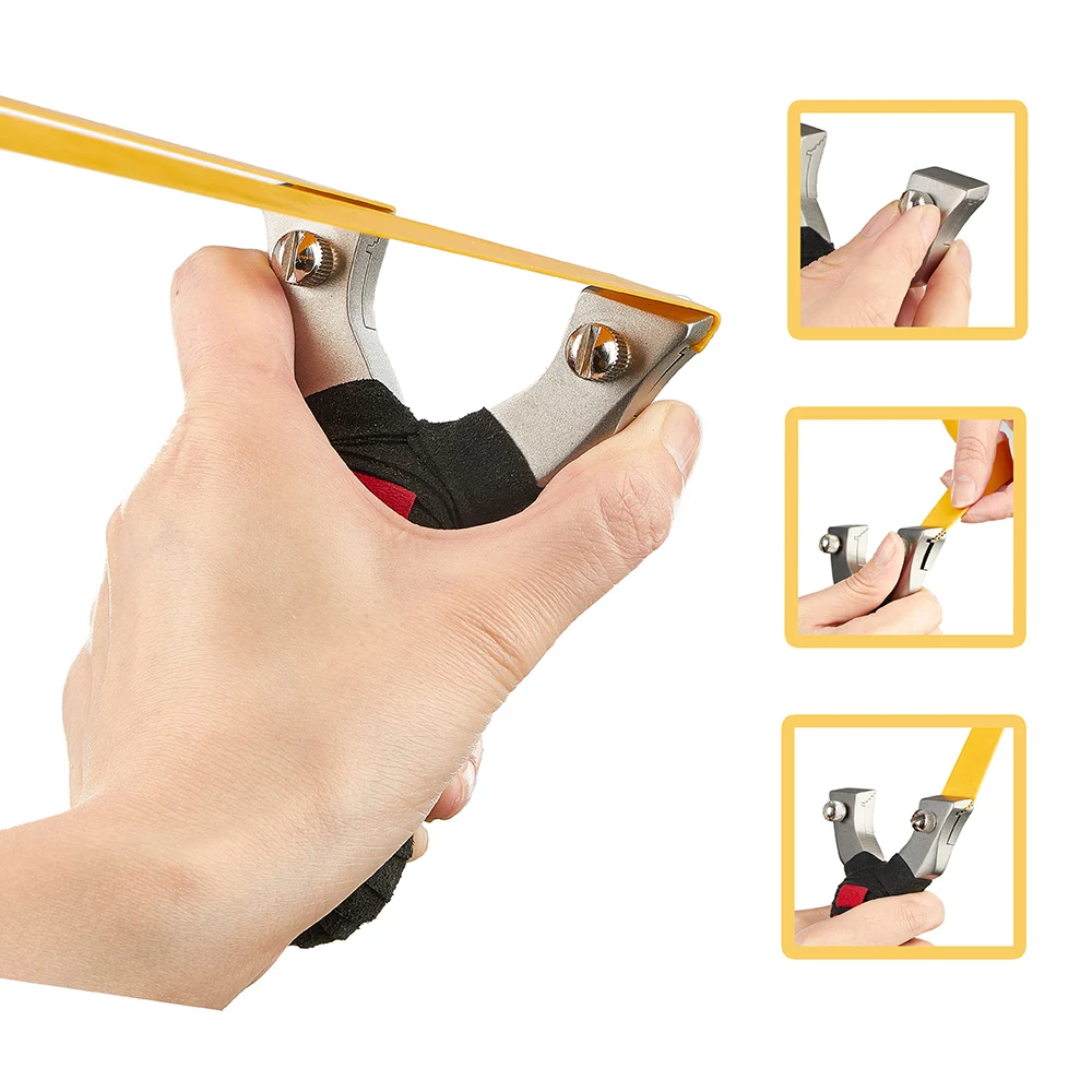 Tirachinas YeYan de caza potente con banda de goma, Catapulta de tiro al aire libre de alta precisión