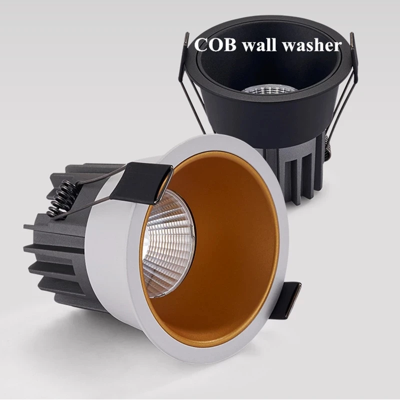 Downlight Dimmable Anti Glare Recessed AC220V 110V 240V 7W-15W Lamp Round Led Cob Ceiling Room Bedroom Spot Light led downlight recessed ceiling spotlight